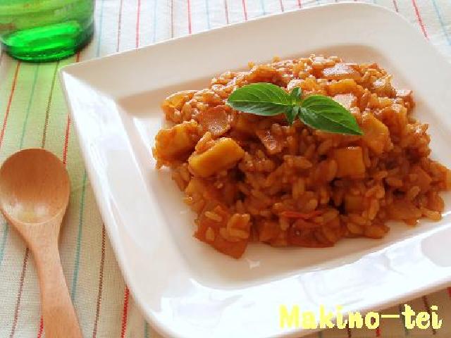 さつま芋のカレーリゾット